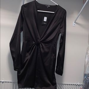 Black Mini wrap dress